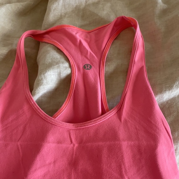GUC pink Lululemon tank size 10 - Picture 4 of 6